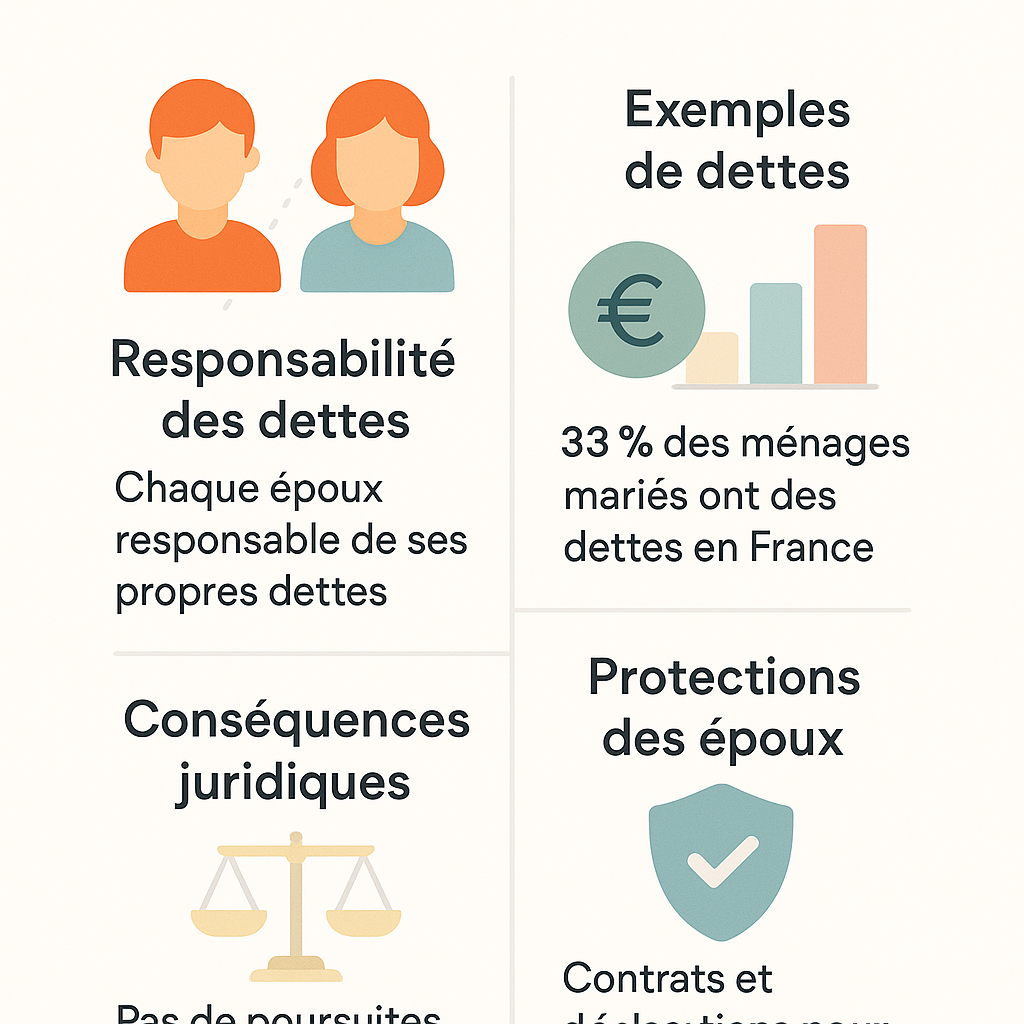 Comment la séparation de biens influence-t-elle la gestion des dettes conjugales ?
